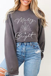 Merry & Bright Graphic Fleece Sweatshirts