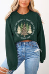 Christmas Trees Graphic Fleece Sweatshirts