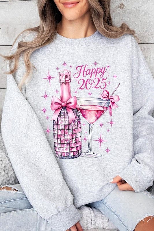 Happy 2025 New year Graphic Fleece Sweatshirts