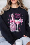 Happy 2025 New year Graphic Fleece Sweatshirts