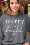 Merry+Bright Graphic Fleece Sweatshirts