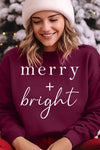 Merry+Bright Graphic Fleece Sweatshirts