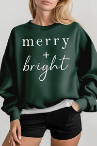 Merry+Bright Graphic Fleece Sweatshirts