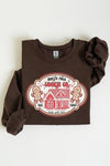 North Pole Gingerbread Cookie Graphic Sweatshirts