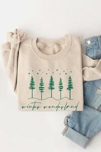 Winter Wonderland Graphic Fleece Sweatshirts