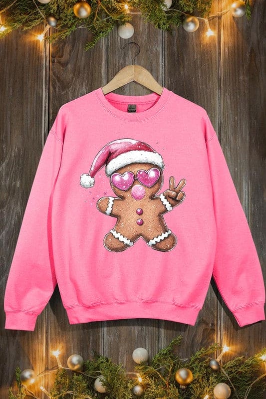 Blowing Bubble Gingerbread  Graphic Sweatshirts