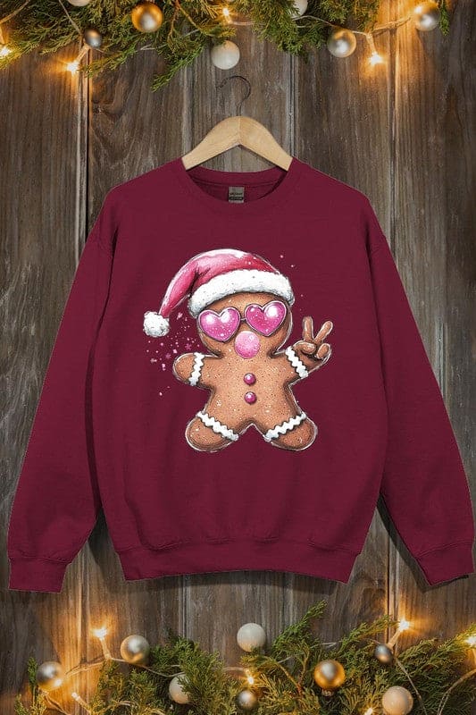 Blowing Bubble Gingerbread  Graphic Sweatshirts