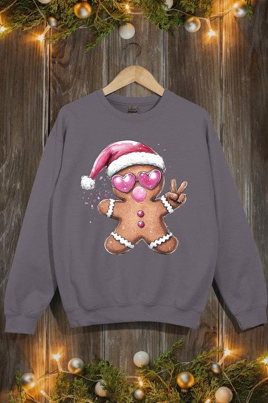 Blowing Bubble Gingerbread  Graphic Sweatshirts