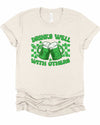 Drinks Well With Others Graphic Crew Neck Tee