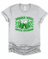 Drinks Well With Others Graphic Crew Neck Tee