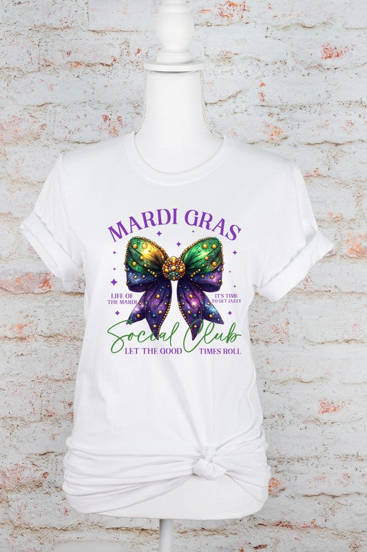 Mardi Gras Social Club Graphic Short Sleeve Tee