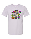 Mardi Gras Street Sign Graphic Short Sleeve Tee