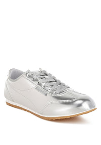 Astylos Metallic Faux Leather Sneakers