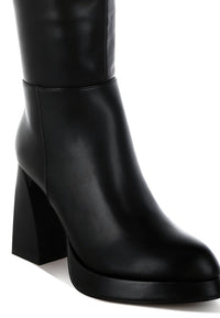 Nenana Faux Leather Knee-High Boots