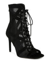 Anarki Mesh Lace-Up Ankle Boots