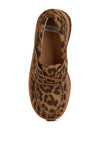 Onglur Leopard Real Suede Leather Oxford Loafers