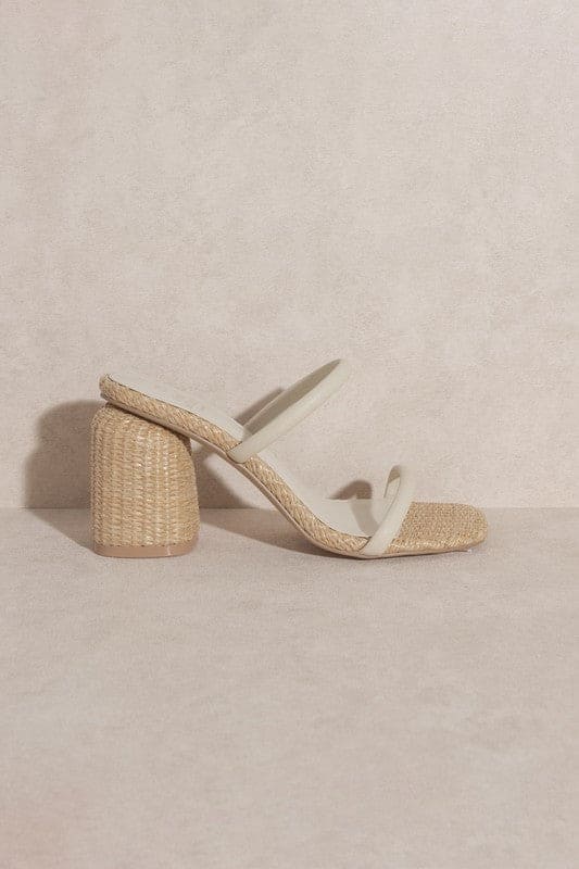 D-MARGARET-RAFFIA, HIGH HEEL, MULES