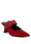 Onagra Microfiber Pointy Slip-On Mules