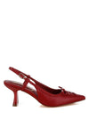 Danvers Kitten Heel Pointy Slingbacks