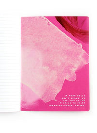 Hot Pink Notebook, BIG GOALS, Inspirational Notebook - LURE Boutique